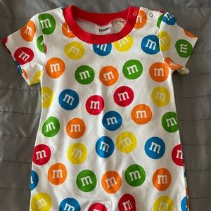 Original M & M baby short one piece sleeper